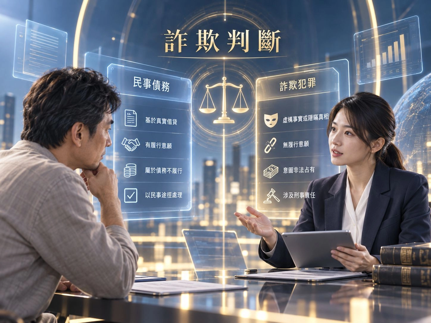 欠錢不還涉及民事債務或詐欺犯罪的判斷差異