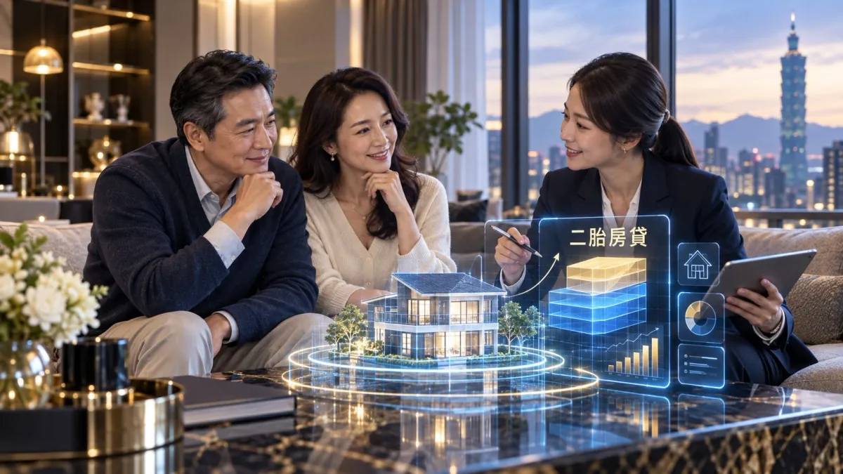 二胎房貸諮詢與第二順位房屋貸款示意